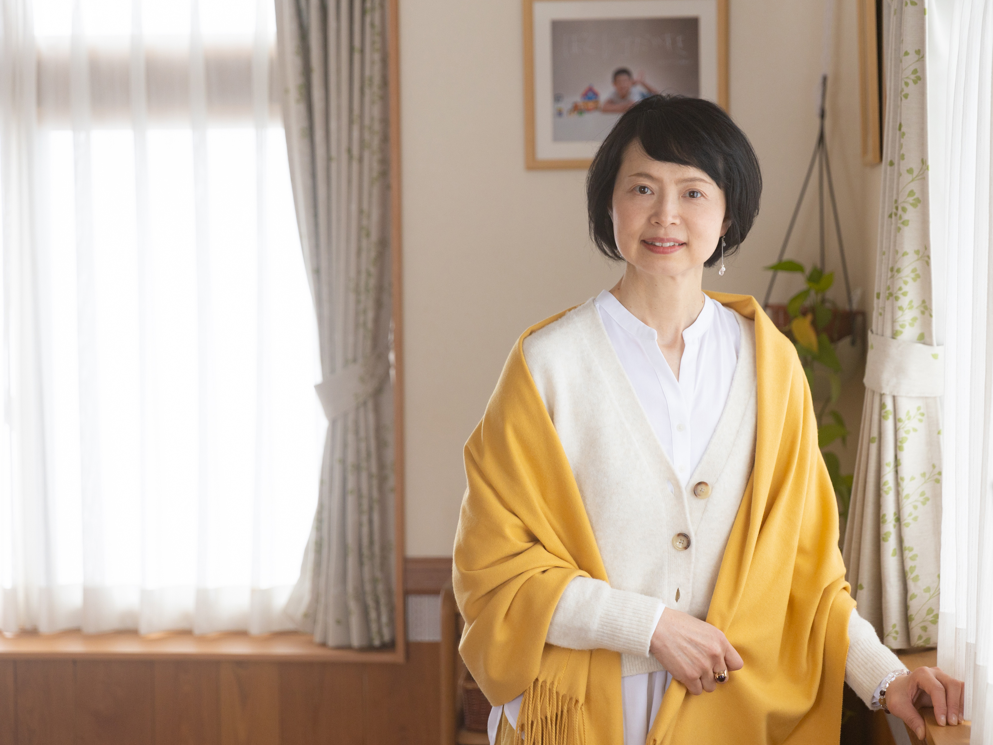 微笑むのんのん